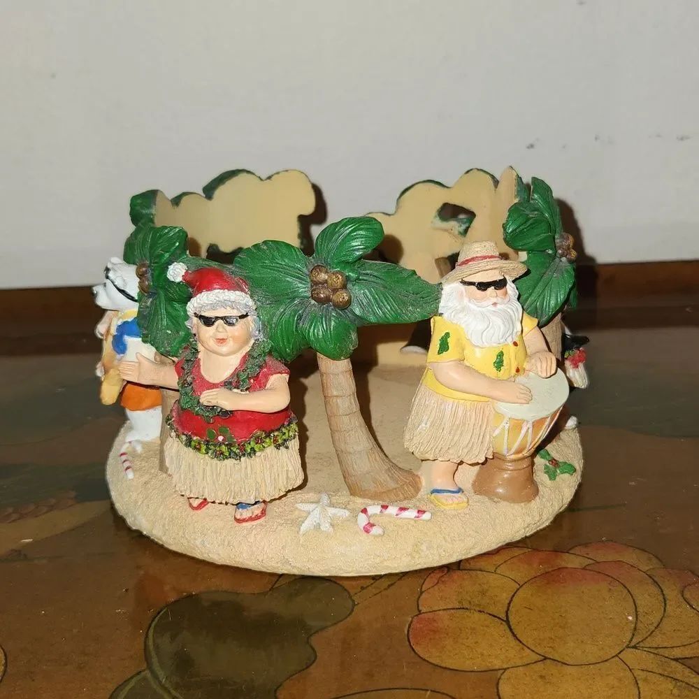 Christmas Beach Friends Mele Kalikimaka Yankee Candle Holder Retired